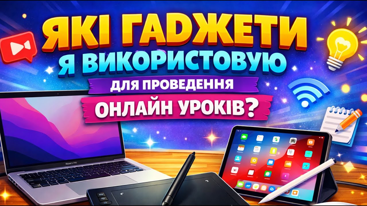 Які гаджети я використовую для онлайн уроків? | Техніка репетитора