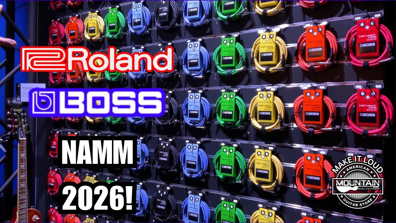 Boss & Roland (mostly Boss) Exhibit at NAMM 2026!