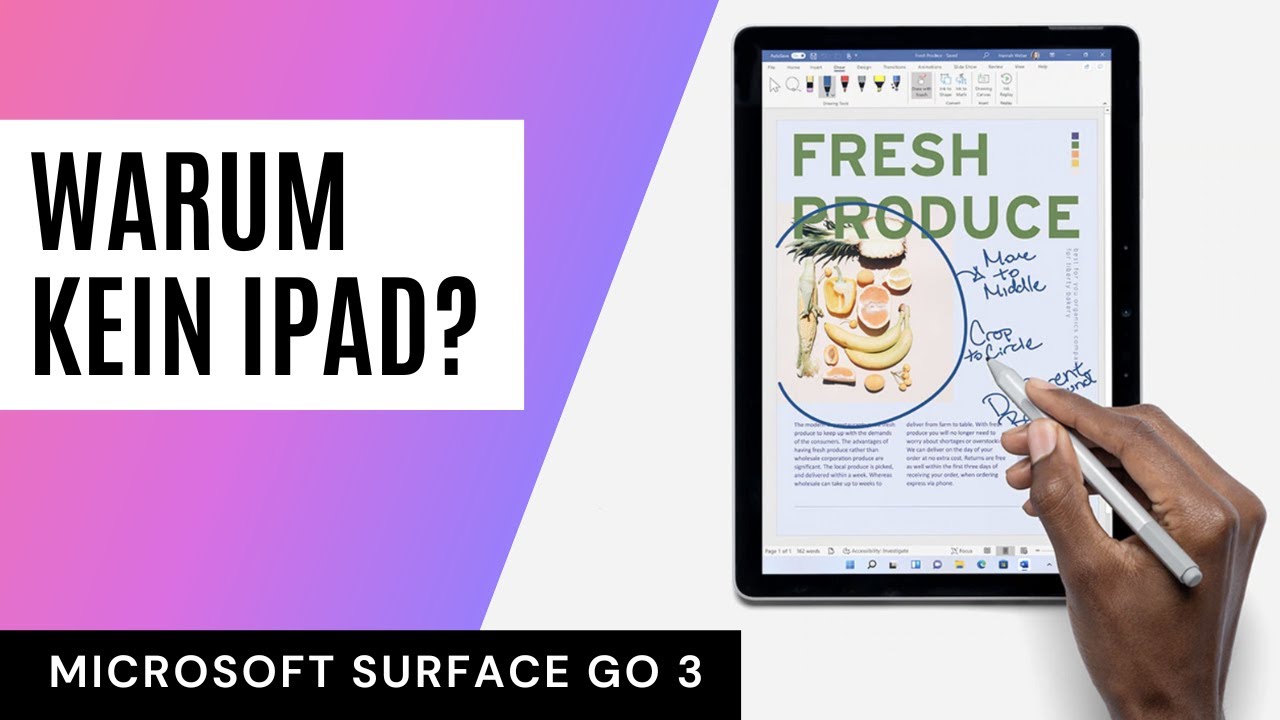 Microsoft Surface Go3 [Warum ich kein Ipad gekauft habe!]