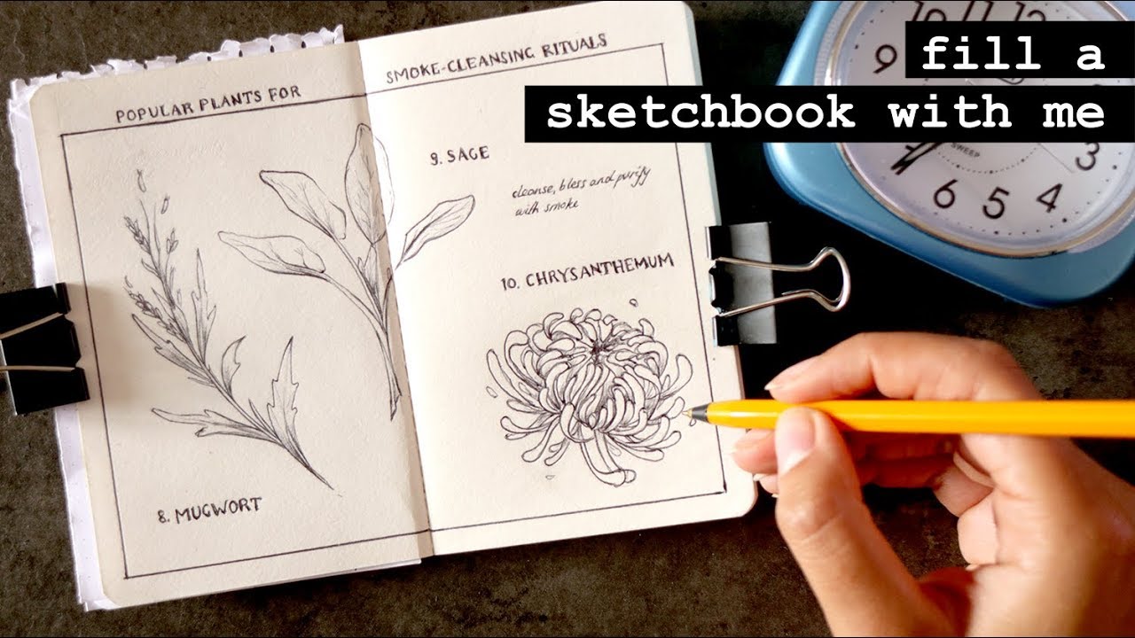 Missing Days + Catching Up On Inktober (+ Cheating!) · Fill a Sketchbook With Me! #4