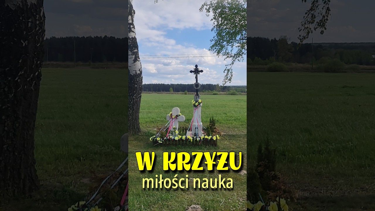 W Krzyżu miłości nauka (wert). Kto krzyż odgadnie, ten nie upadnie w boleści sercu zadanej...