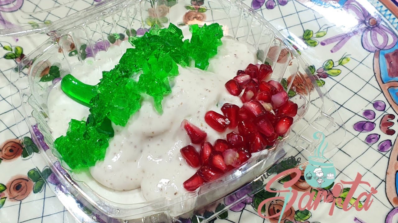 Gelatina de chile en nogada individual #reposteandoconsarita