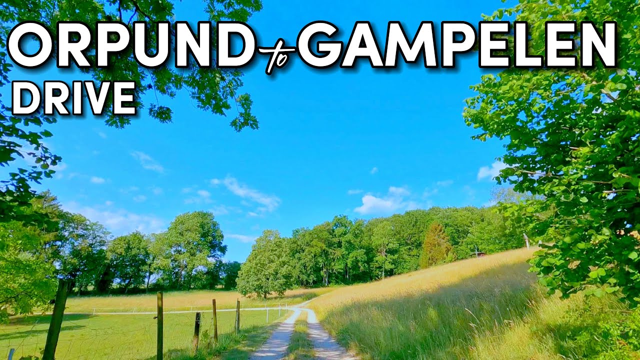 Orpund to Gampelen - Drive through the Switzerland Countryside
