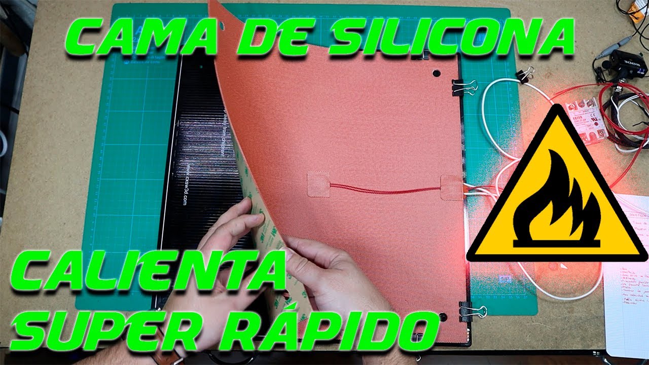 Como Instalar Cama caliente de silicona (220v) para tu impresora 3D