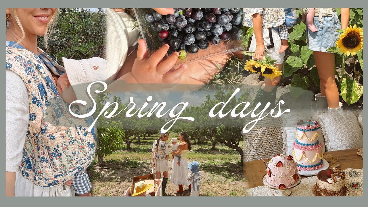 SPRING DAYS | baking, gardening, & blueberry picking!