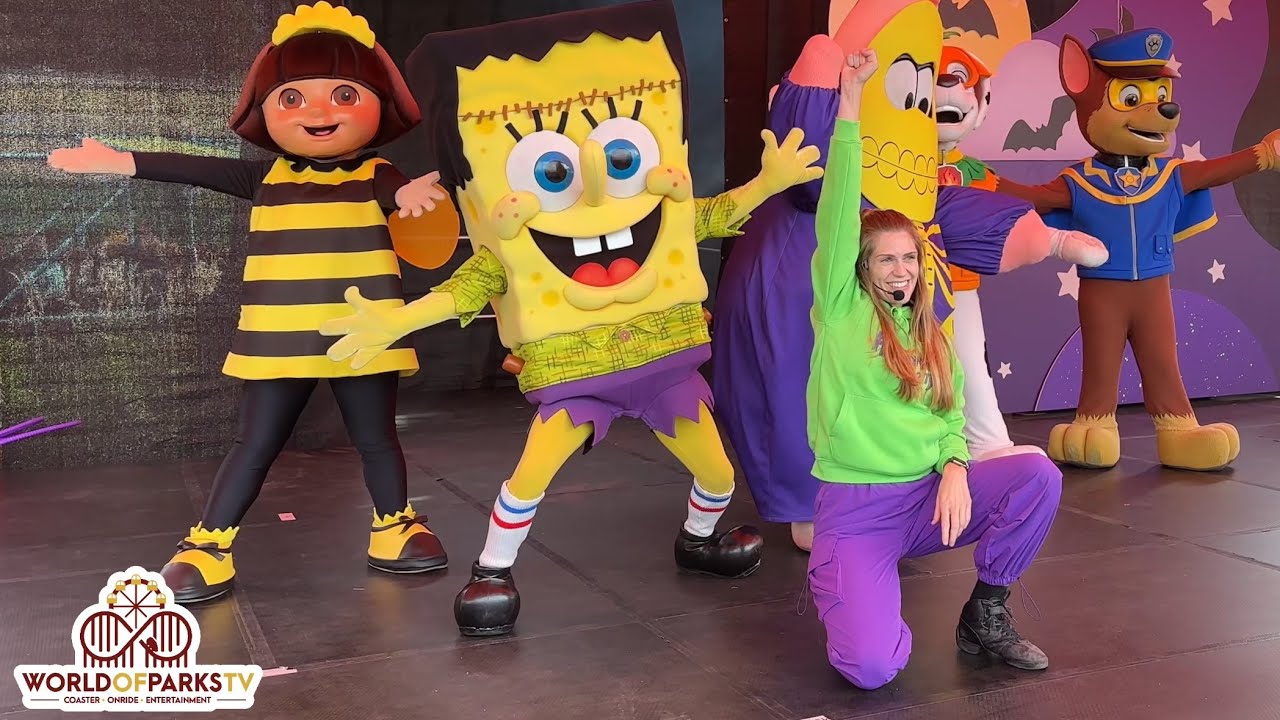 Nickelodeon Halloween Party - Movie Park Germany - Nick Charakter Show 2024 - Nickelodeon Land Show