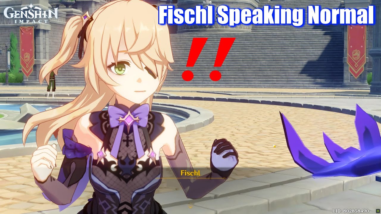Fischl Speaks Normal & Breaks Character - Genshin Impact
