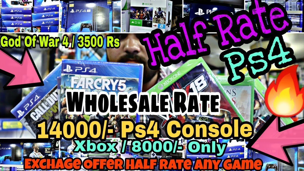 WHolesale / ps4 console // xbox one s // Ps3 // xbox // Wholesale Half Rate :)