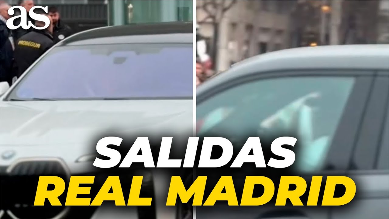 Así SALIERON los JUGADORES del REAL MADRID del BERNABÉU tras ganar al RAYO