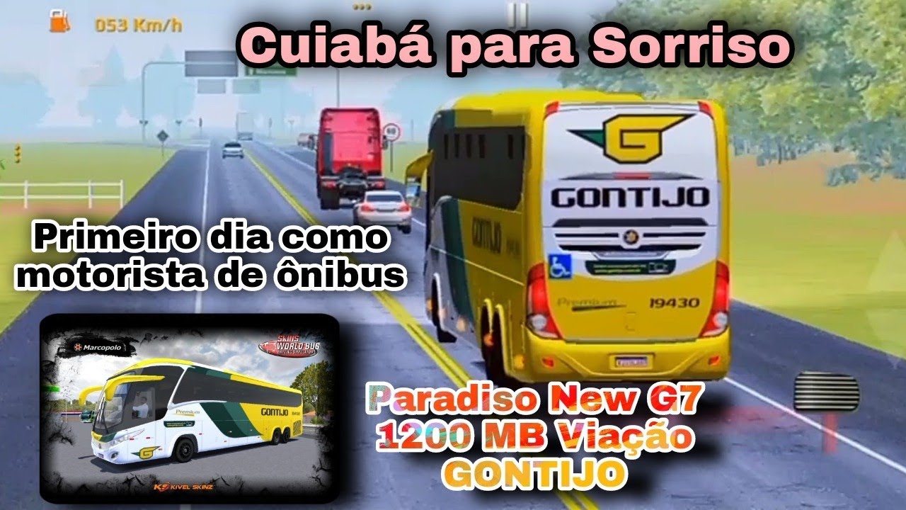 WORLD BUS DRIVING SIMULATOR paradiso New G7 1200 MB,minha primeira viagem...