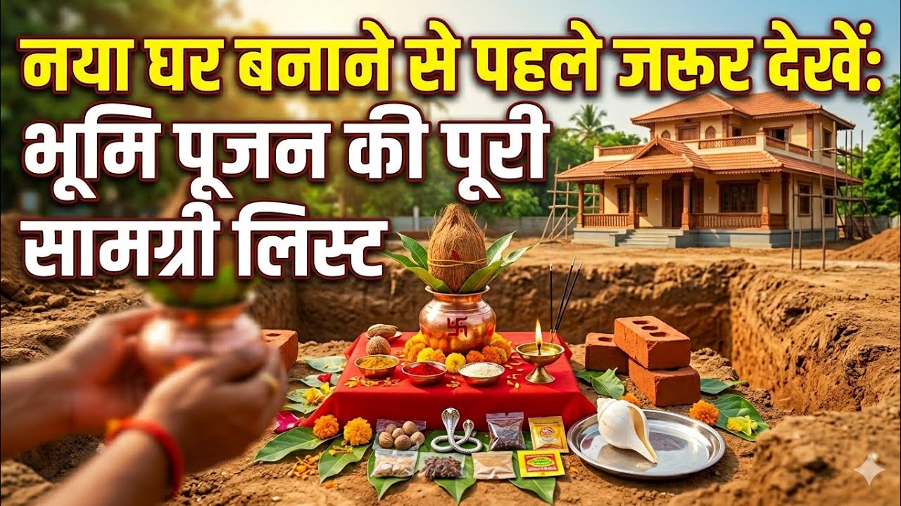 भूमि पूजन करने के लिए क्या समान चाहिए  होता है। ( bhumi pujan ke liye kya sman chahiye hota hai )