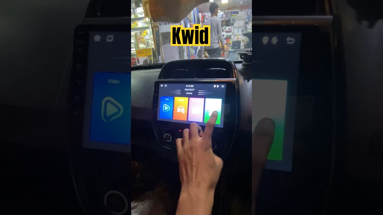 Kwid rear camera & android installation ⚡️ #shorts #kwid #renault #modification