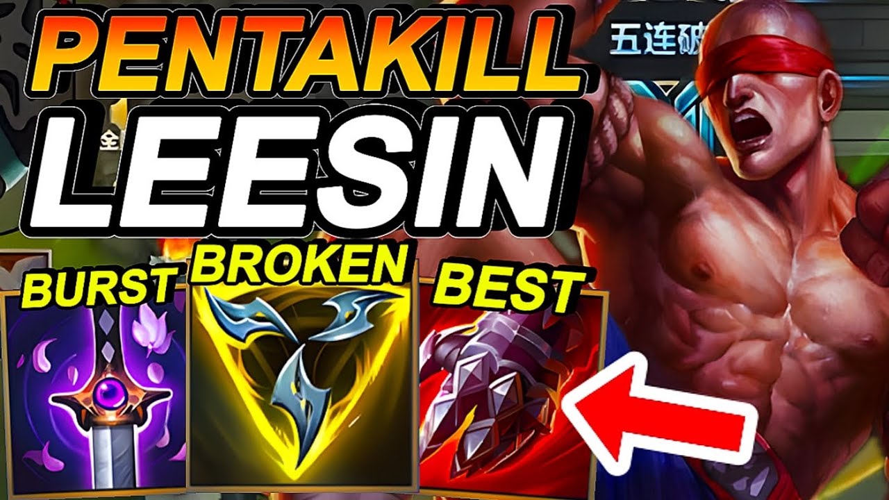Wild Rift China Lee SIn Jungle - PENTAKILL MVP Carry - China Leesin Best Build Runes