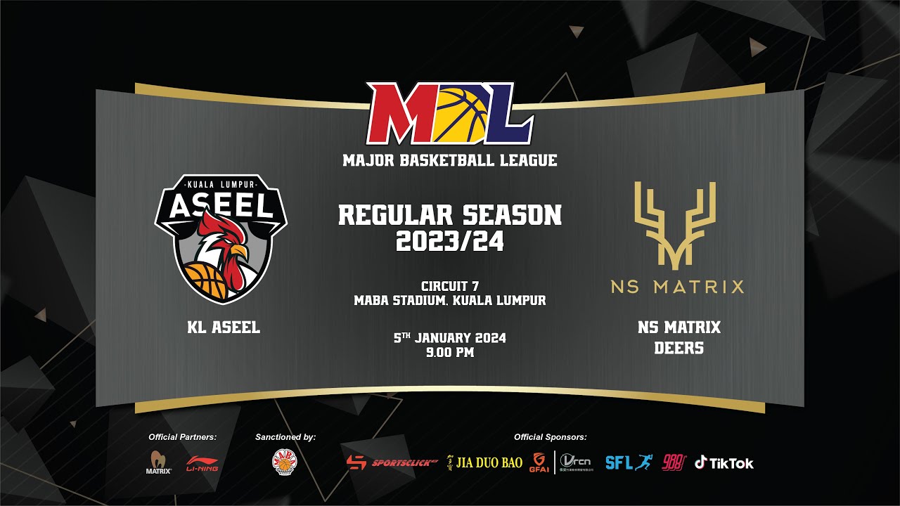 [LIVE] MBL Regular Season 2023 | G36 | KL Aseel vs NS Matrix Deers