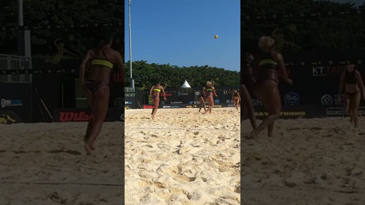 Awesome Moment || Girl Beach volleyball |  #gymnastics #volleyball #shorts #status #olympic #world