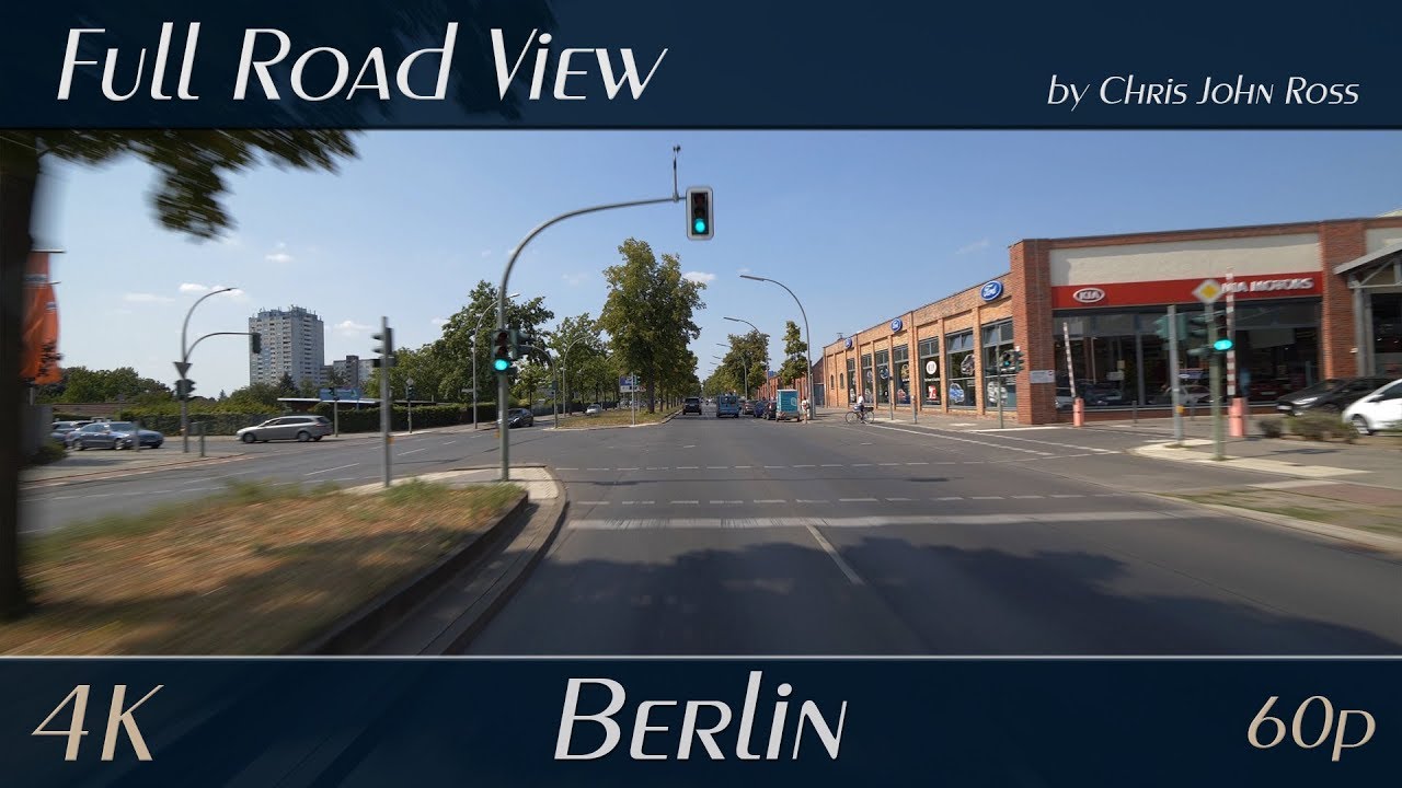 Berlin, Germany: Spandau, Staaken - Brunsbütteler Damm, Magistratsweg, Klosterbuschweg - 4K Ultra HD