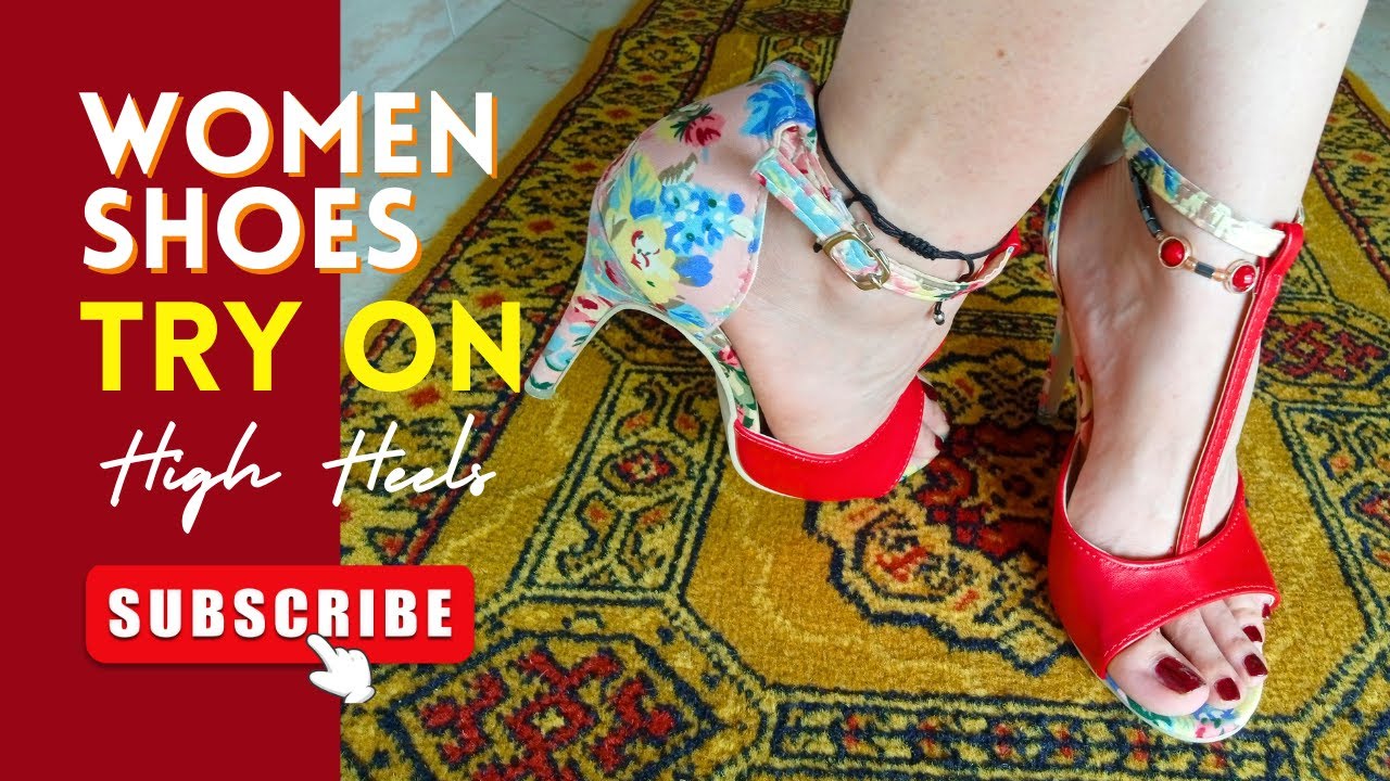 Walking In Floral Pattern High Heel Sandals🌟 FANTASY_HEELS_ 🌟