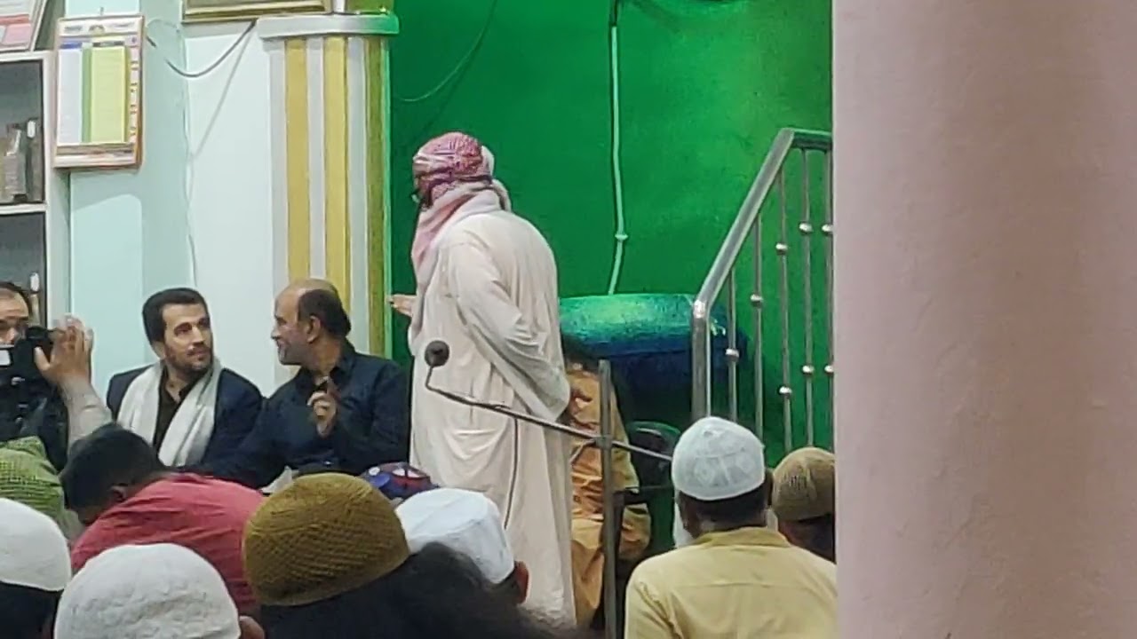 Giving Introduction of Hazrat Sahab Qibla Alam By Murshad Bhaijaan To Irani Qari (19-Ramazan-1447) 