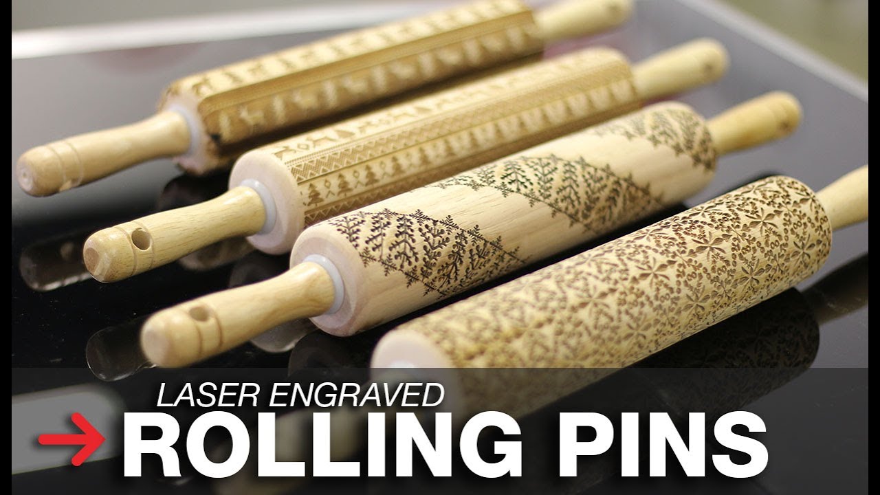 Laser Etching Rolling Pins | Engraved Rolling Pins | Embossing Rolling Pin