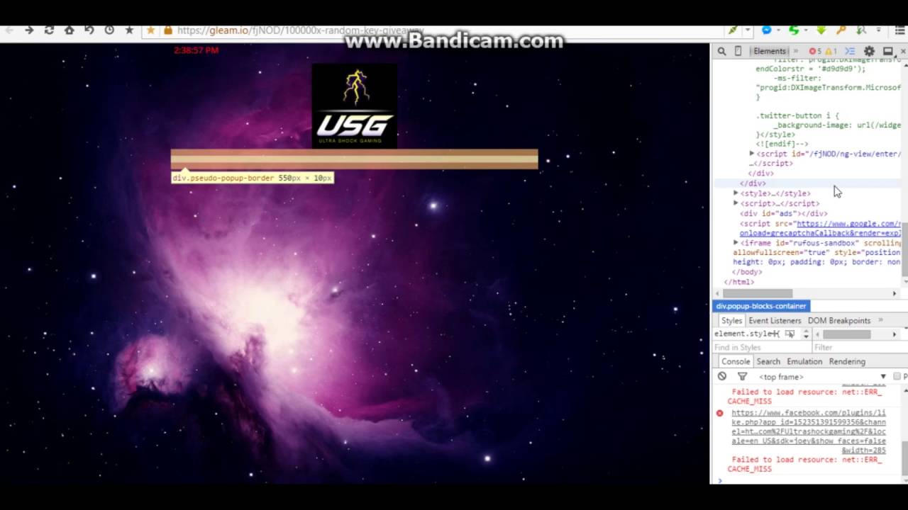 How to remove something from a site using inspect element