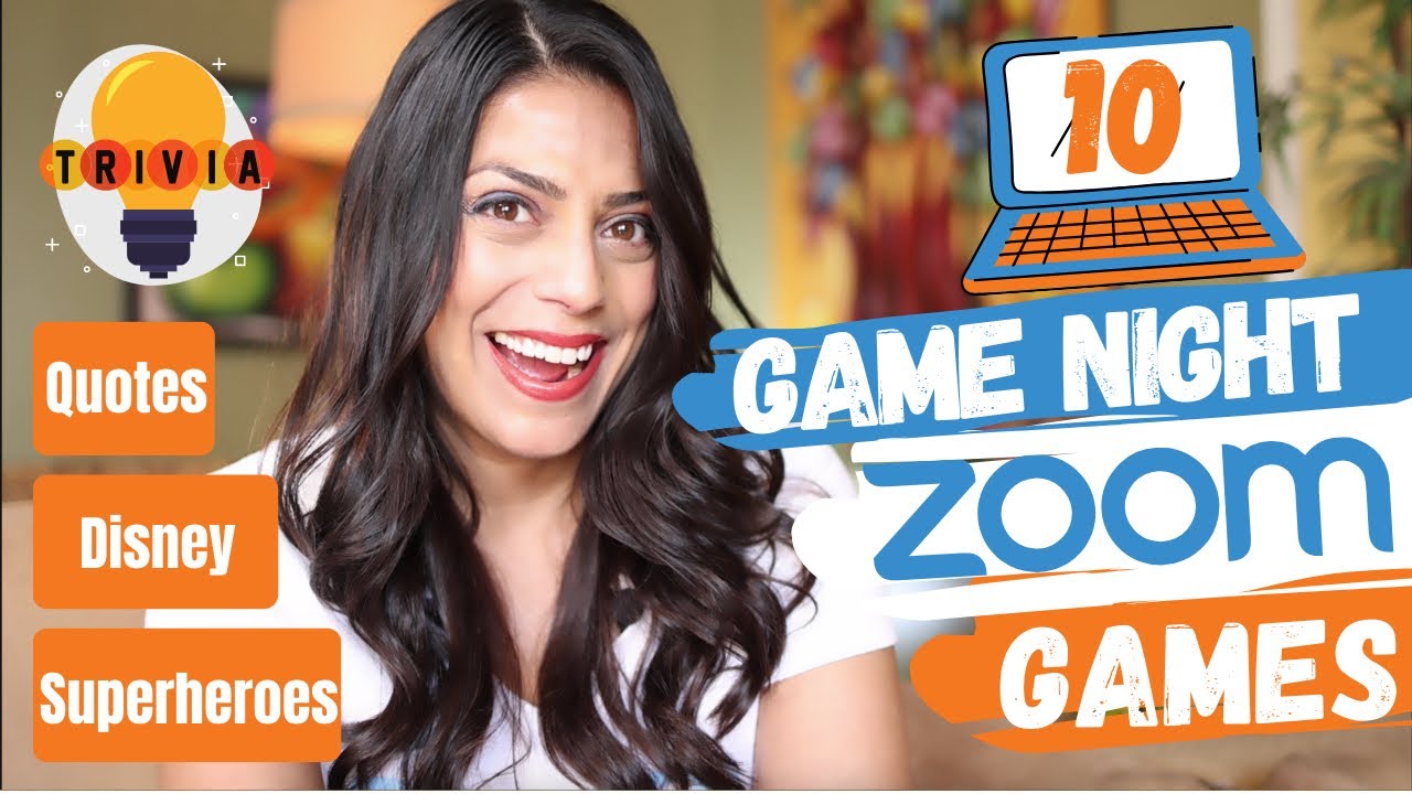 10 GAME NIGHT ZOOM GAMES | Virtual Family Games for Kids & Adults | Disney, Superhero, Quotes Trivia