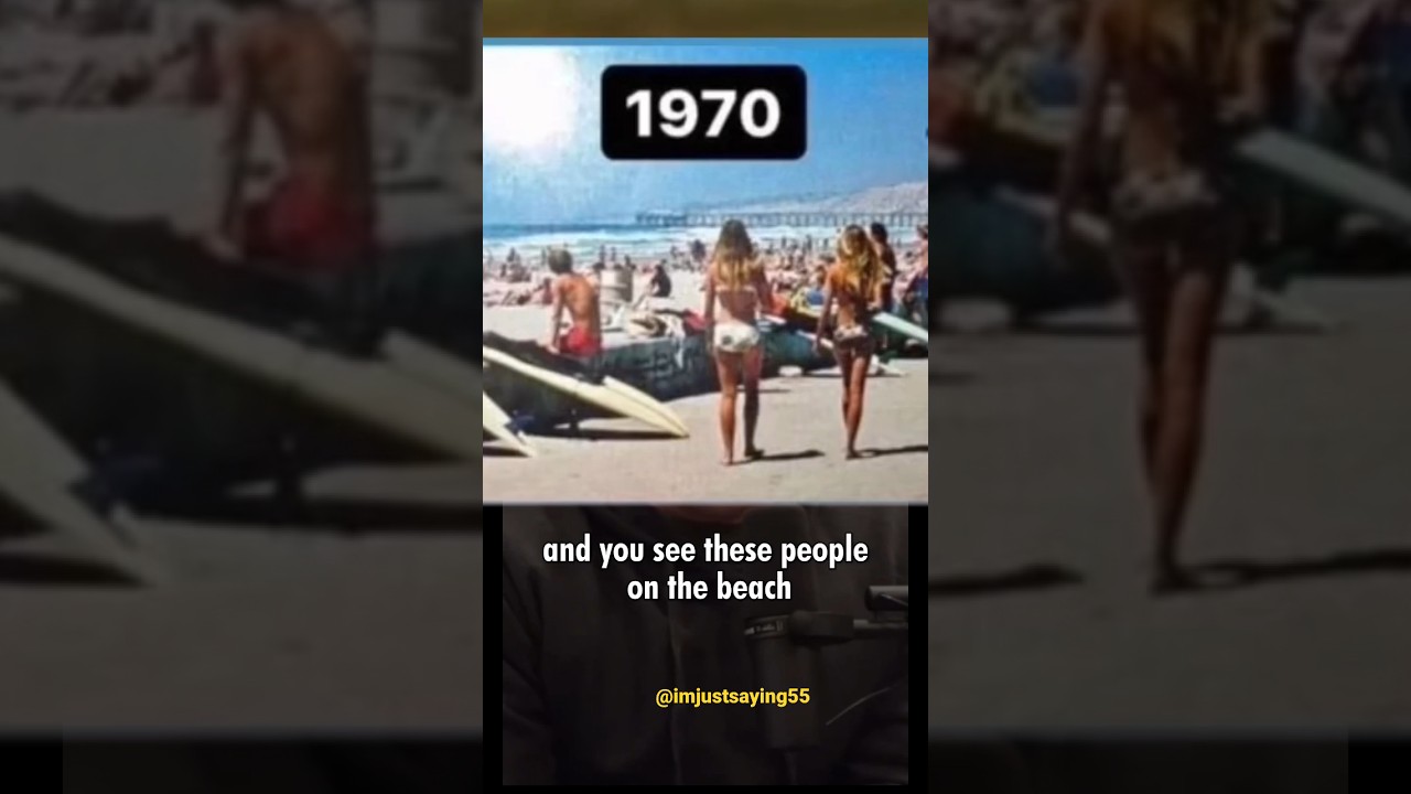 Joe Rogan people 1970s vs today at the beach #beach #jre #joerogan #1970s