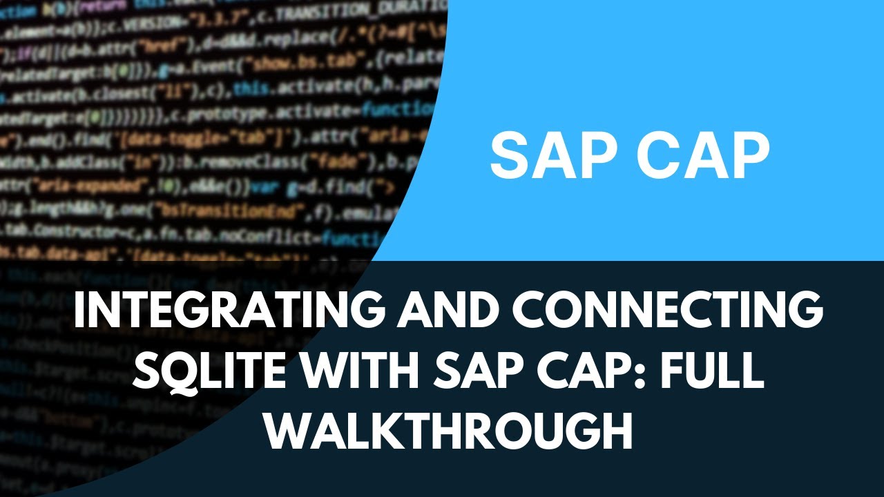 Integrating and Connecting SQLite Database with SAP CAP: Full Walkthrough
