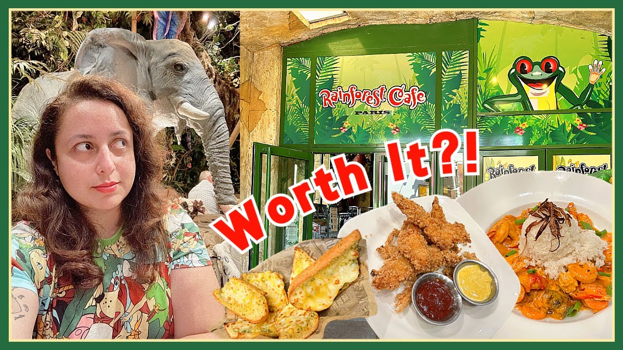 Is RAINFOREST CAFE Worth Visiting at DISNEYLAND PARIS? 🐘 Full Look at this POPULAR Restaurant 2023
