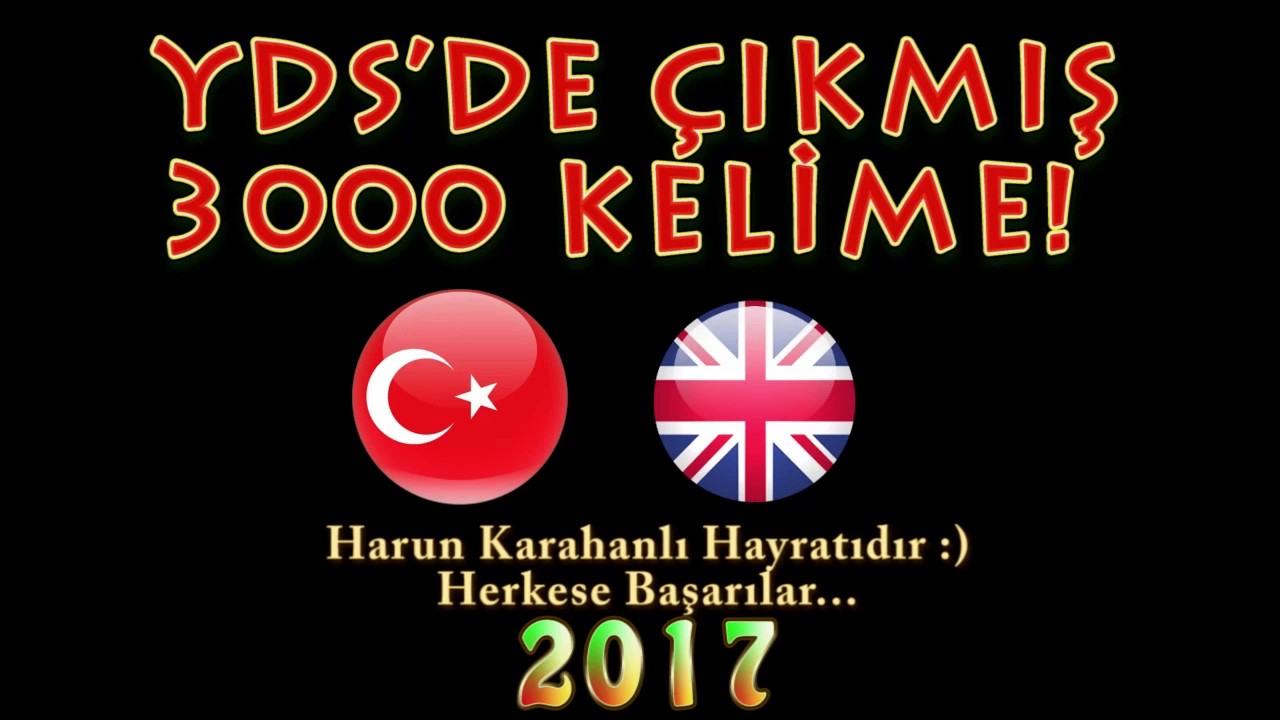 YDS'DE ÇIKMIŞ 3000 KELİME -A-