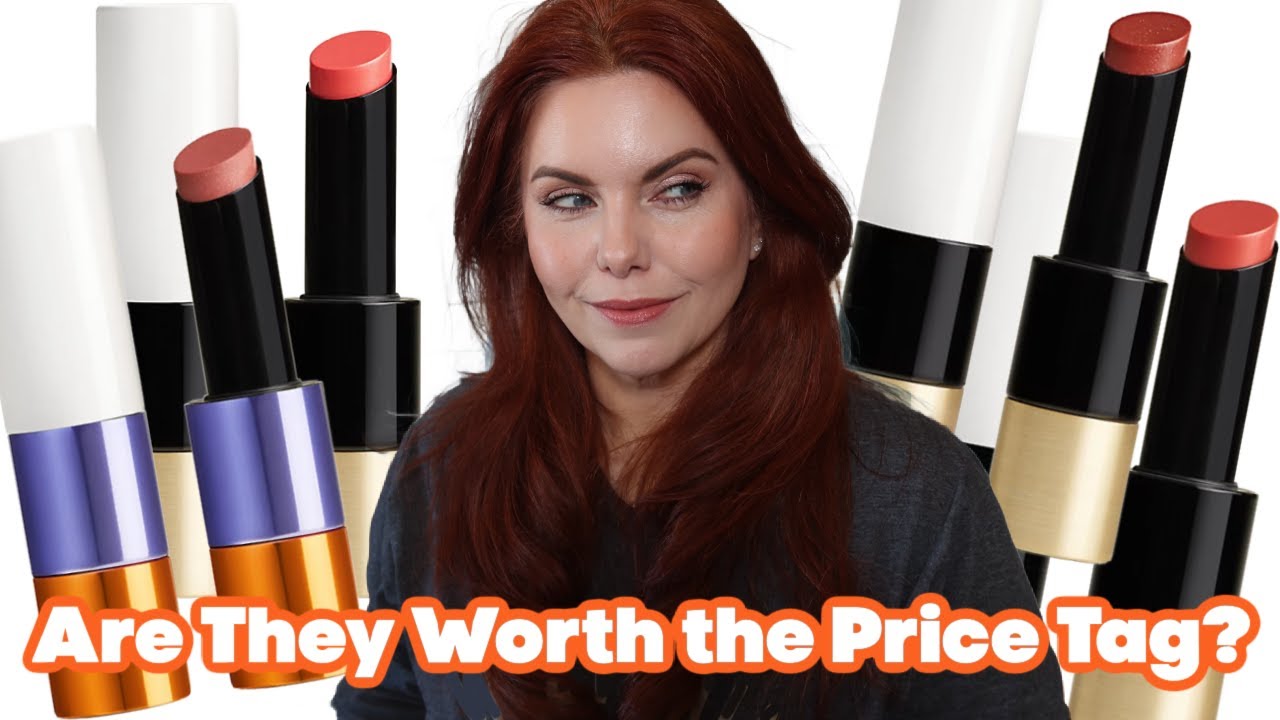 NEW Hermes Shine lipsticks | Comparisons | 4 shades on the Lips