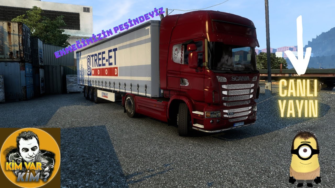 FİNİON  KIRKAYAK İLE KİMVAR KİM LAND'DE YÜK TAŞIMACA  #deathroad #eurotrucksimulator2  #LİVE #CANLI