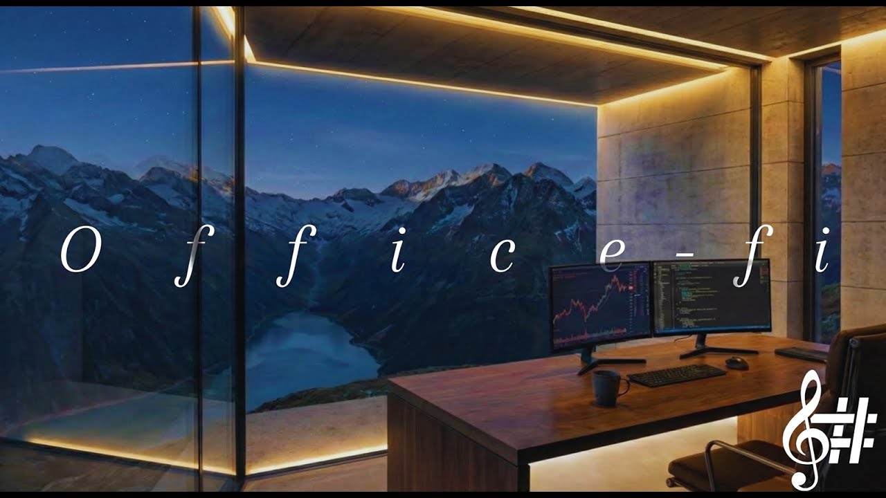Luxury Office⏱️ Late Night Study with Lofi Jazz & Mountain View [ Pomodoro 25/5 ]#pomodoro #lofijazz