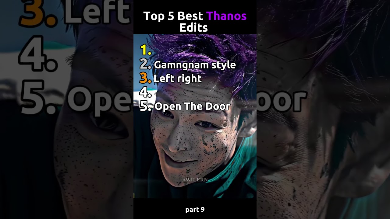Top 5 Best Thanos Edits (Part 9) | Squid Game #squidgame2 #thanos #squidgame