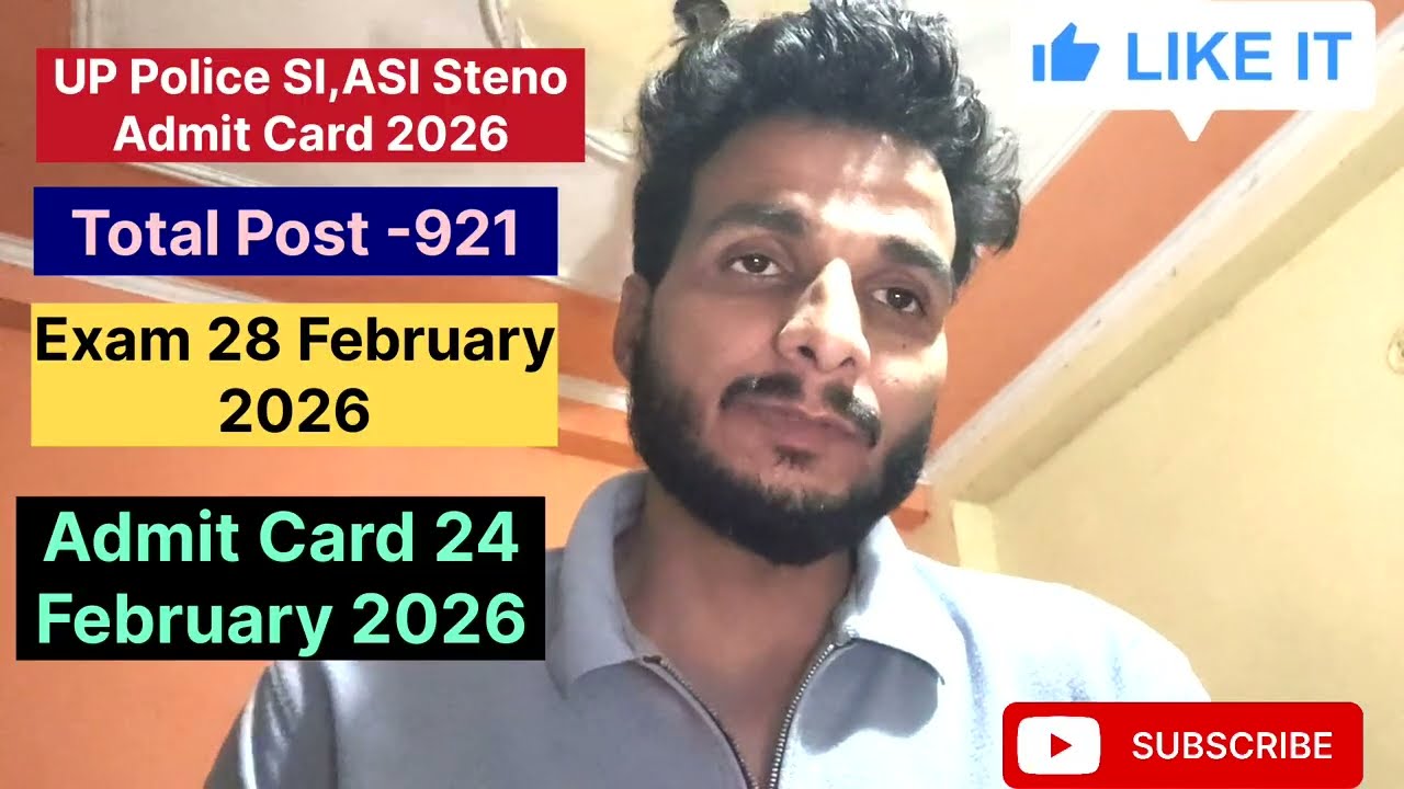 UP Police SI & ASI Steno Admit Card 2026 Released | Kaise Download Kare? Full Details Hindi  #upsi 
