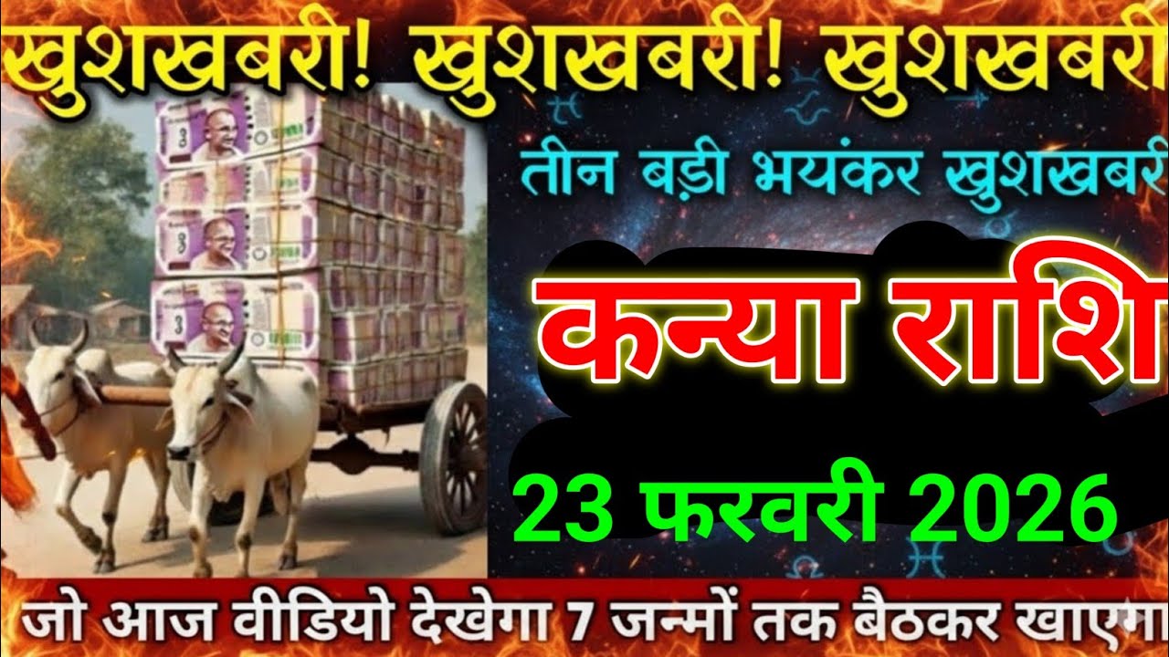 कन्या राशि 19 फरवरी 2026 खुशखबरी खुशखबरी खुशखबरी तीन भयंकर खुशखबरी।😱 Kanya Rashi