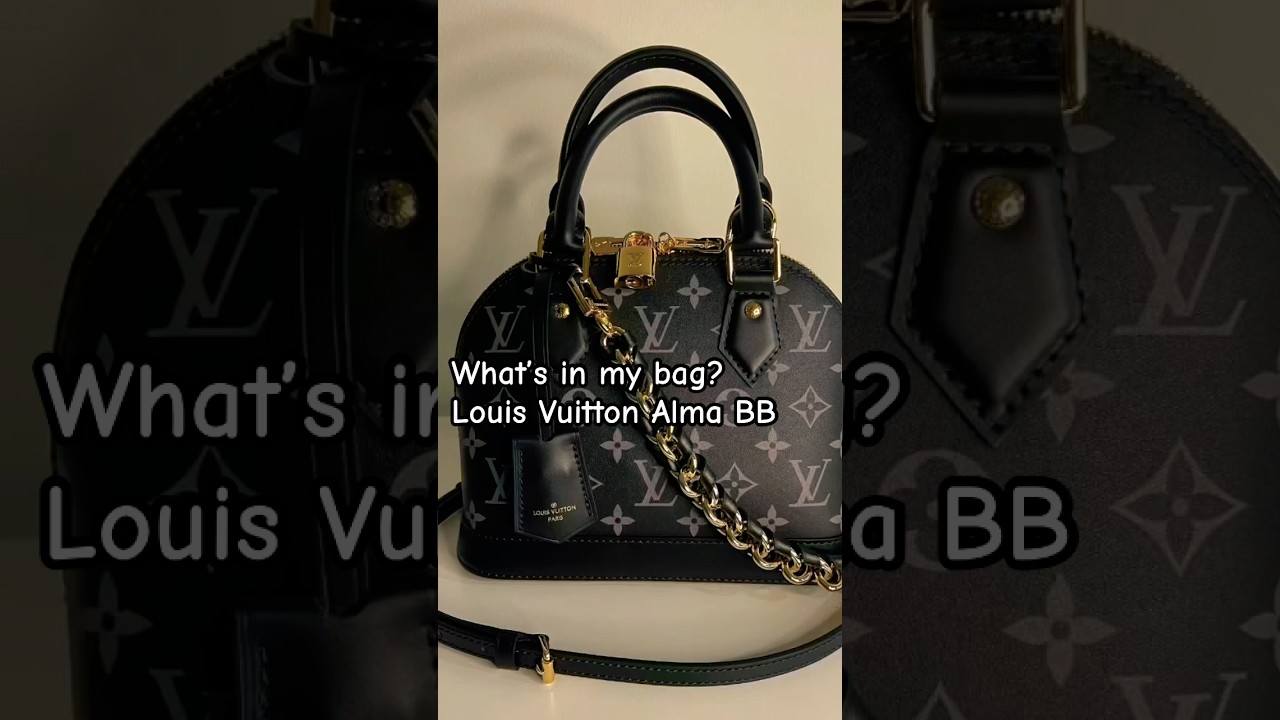 What&rsquo;s in my bag? | Louis Vuitton Alma BB in Monogram Ink