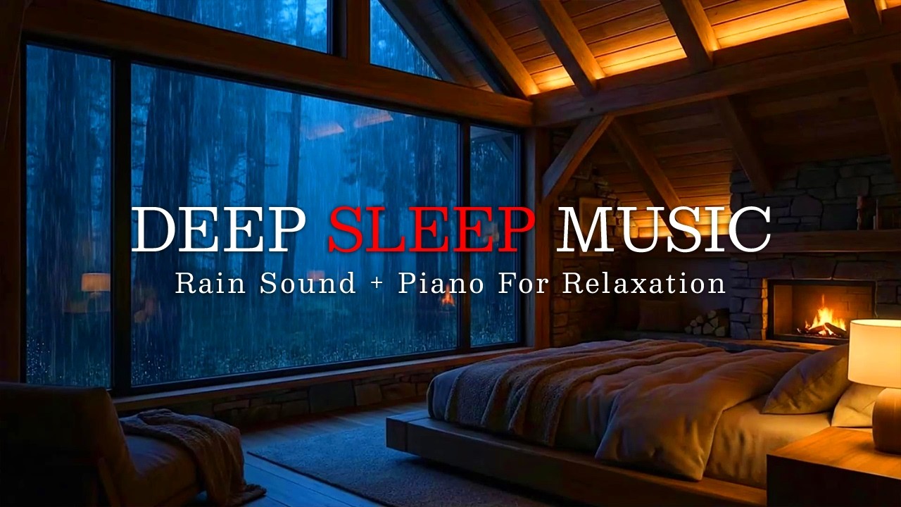 Fall Into Sleep – Soft Rain & Piano Music for Anxiety Relief and Emotional Comfort