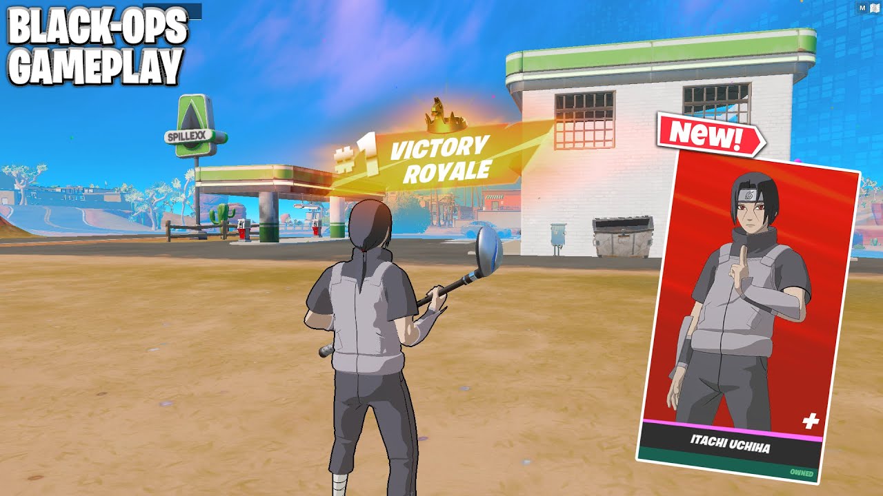 *NEW* ITACHI UCHIHA - BLACK OPS-STYLE GAMEPLAY! (FORTNITE SEASON 3)
