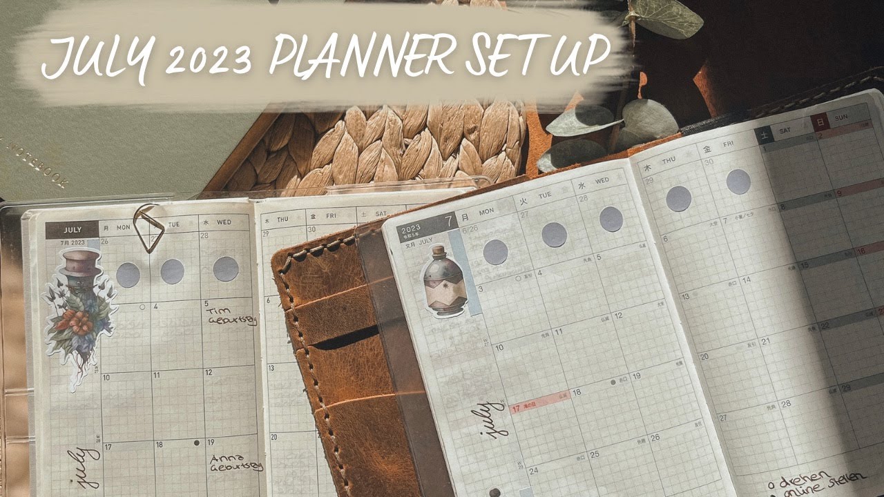 JULI 2023 PLANNER SET UP + ANKÜNDIGUNG | #decotogether2023 | HOBONICHI WEEKS + A6 | coyote diaries