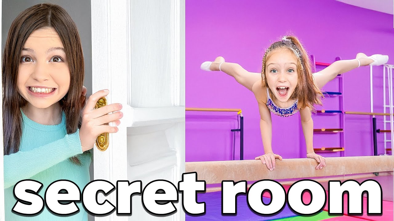 I Built a SECRET GYMNASTICS ROOM and Hid it From My Daughter
