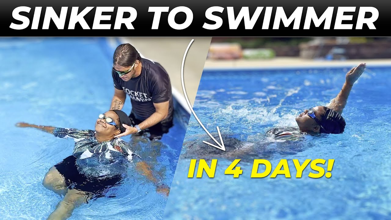 Complete Beginner Learns How to Swim in 4 Days!
