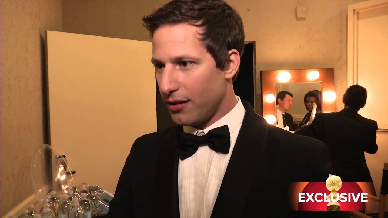 Andy Samberg - backstage interview - Golden Globes 2014