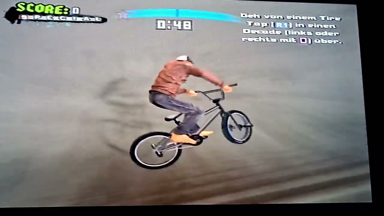 3 Flairs und Tire Tape BMX Tony Hawks American Wasteland PS2