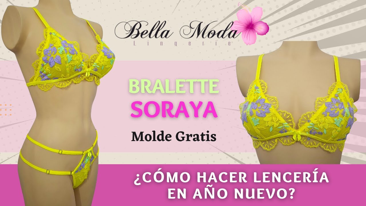 CONFECCIONA UN BRALETTE POR AÑO NUEVO - MOLDES GRATIS