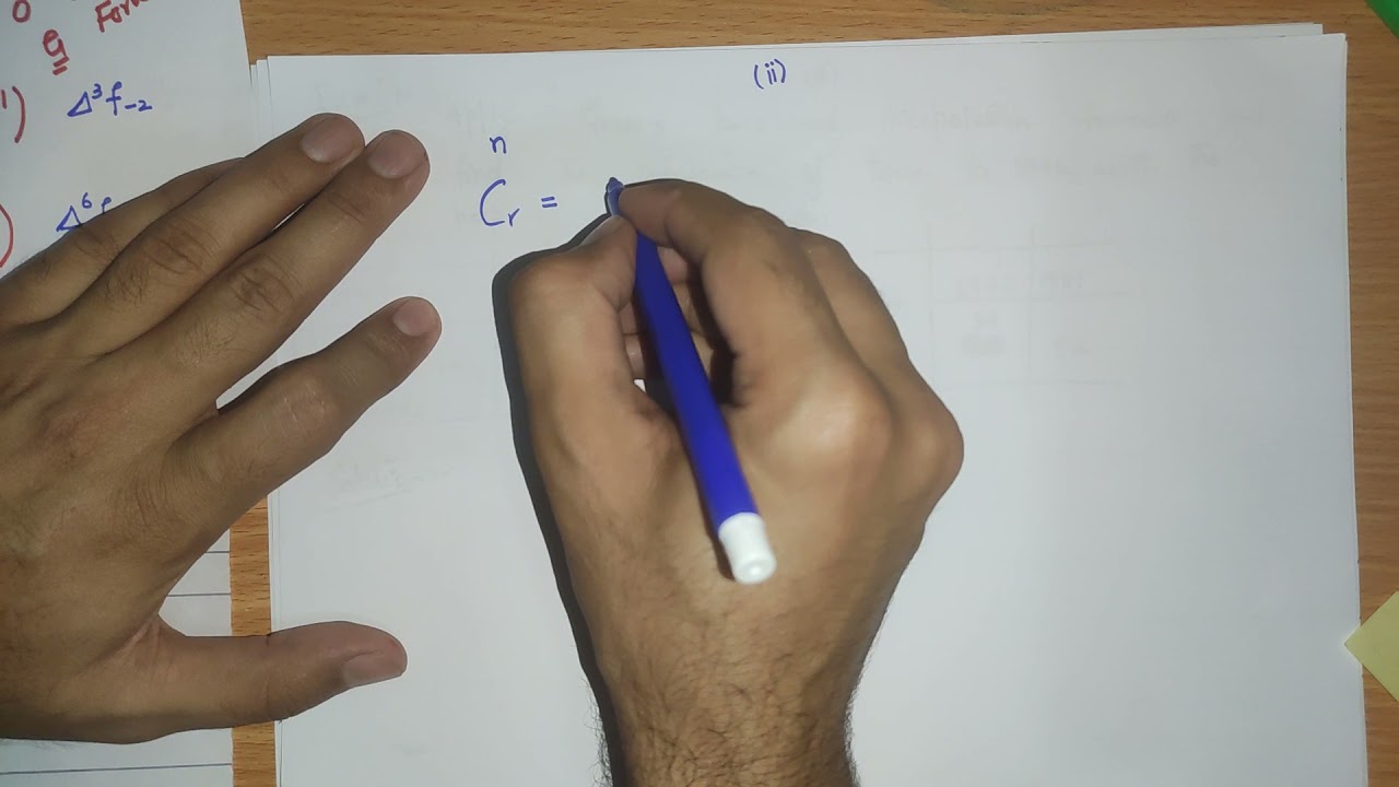 Gauss's Backward Interpolation Formula || Central Difference Interpolation