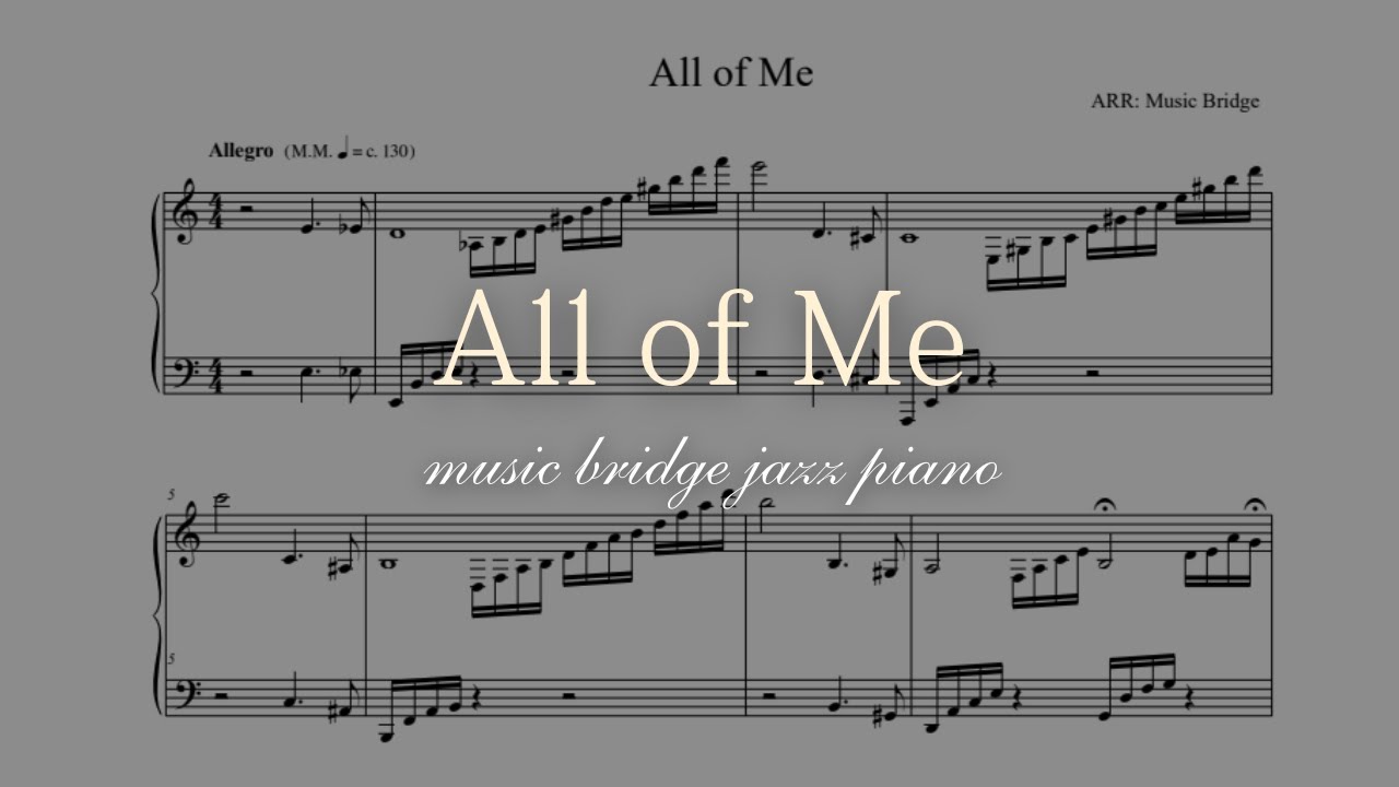 All of Me ( jazz & classic reharmonization ver.)