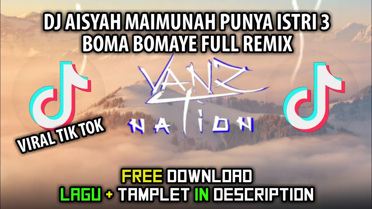 DJ AISYAH MAIMUNAH PUNYA ISTRI 3 BOMA BOMAYE FULL REMIX || 2021 ( ridho nicho )
