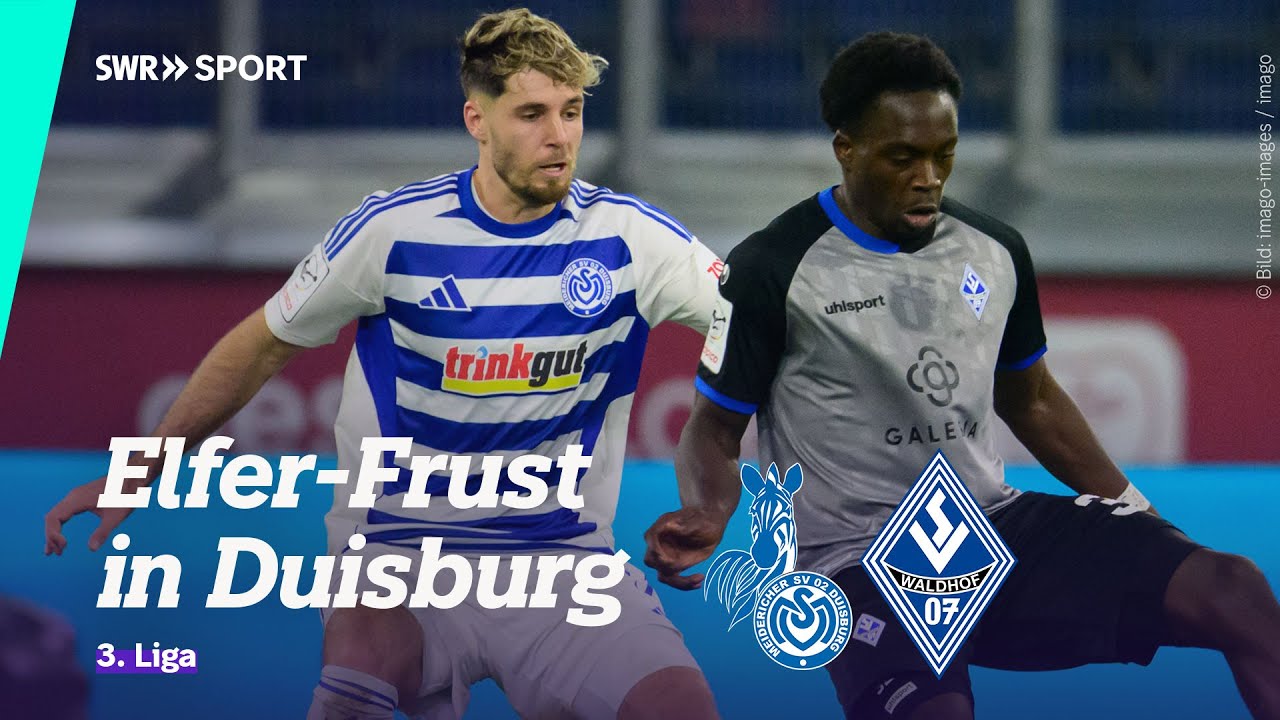 3. Liga: MSV Duisburg - Waldhof Mannheim, 14. Spieltag | SWR Sport