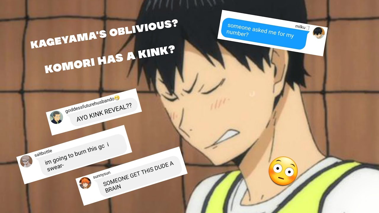 KAGEYAMA IS OBLIVIOUS?! KOMORI HAS A KINK?!😳🤭 || #kagsisnoapple || Haikyuu Texting Story
