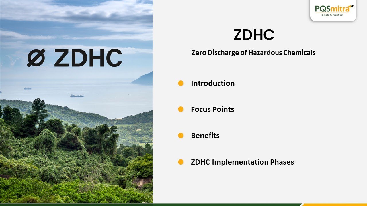ZDHC Certification Explained | Zero Discharge of Hazardous Chemicals | PQSmitra